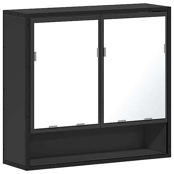 vidaXL Badezimmerspiegelschrank Spiegelschrank Schwarz 65x20x60 cm günstig online kaufen