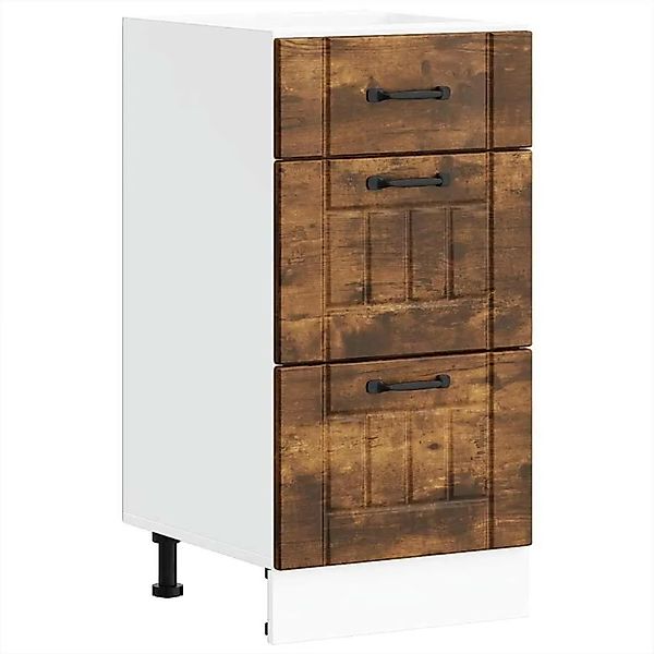 vidaXL Küchen-Unterschrank Lucca Räuchereiche Holzwerkstoff 854235 günstig online kaufen