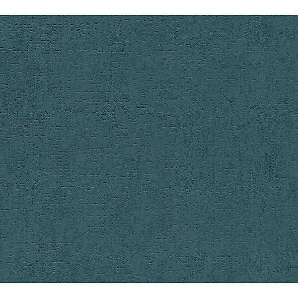 Bricoflor Petrol Tapete Einfarbig Uni Vliestapete im Used Look mit Vinyl Ab günstig online kaufen