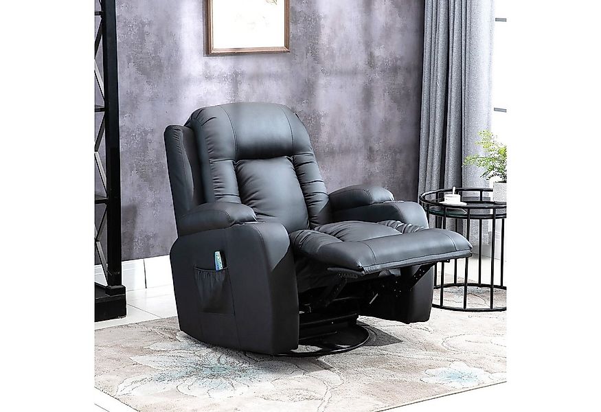 HOMCOM Massagesessel Fernsehsessel mit 8 Massagemodi, Fernbedienung (TV-Ses günstig online kaufen