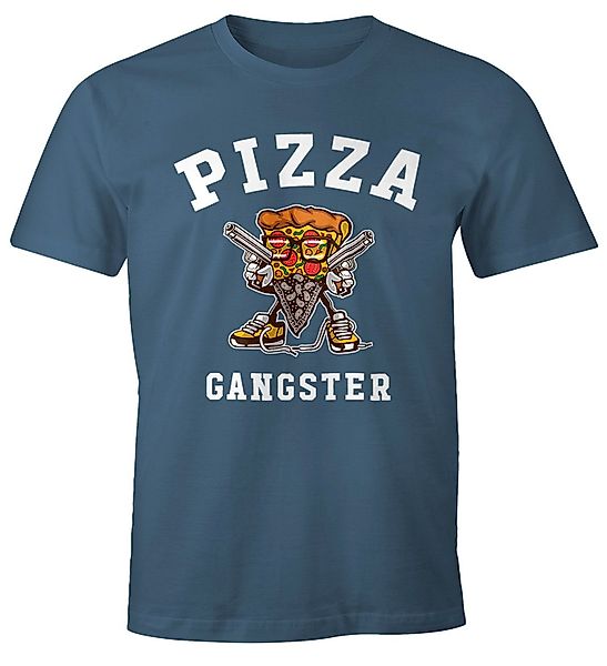 MoonWorks Print-Shirt Pizza Gangster Herren T-Shirt günstig online kaufen