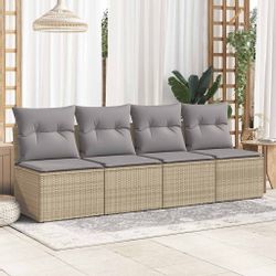 vidaXL Gartenlounge-Set 2-tlg. Garten-Sofagarnitur mit Kissen günstig online kaufen