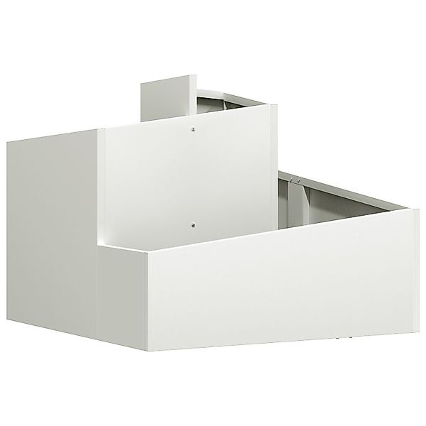 vidaXL Blumentopf Plastikpflanzgefäß Weiß Kunststoff Mittel günstig online kaufen