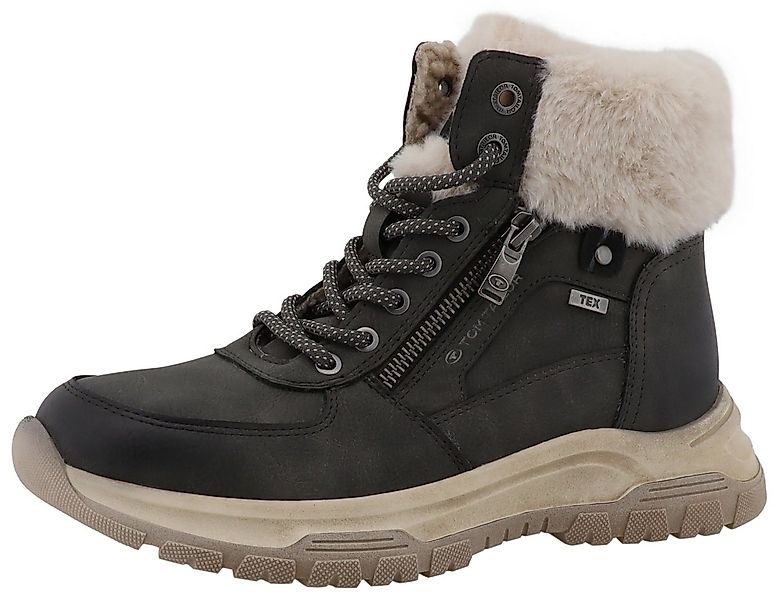TOM TAILOR Winterboots Winterboots, Schnürboots mit TEX-Membrane, Weite G günstig online kaufen
