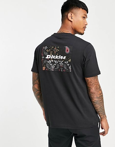 Dickies – Reworked – T-Shirt in Schwarz mit Rückenprint günstig online kaufen