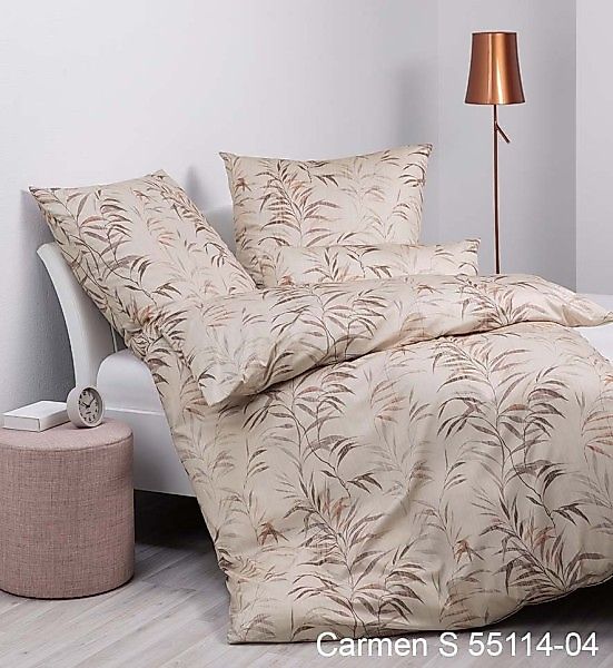 Janine Janine Interlock-Jersey Bettwäsche CARMEN S 55114 mocha kupfer Größe günstig online kaufen