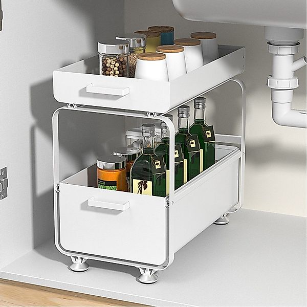 JEOBEST Küchenregal Küchenregal Regal mit 2 günstig online kaufen