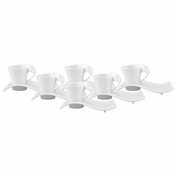 Villeroy & Boch Tasse »Espressotassen mit Unterteller NewWave Caffè 80 ml 6 günstig online kaufen
