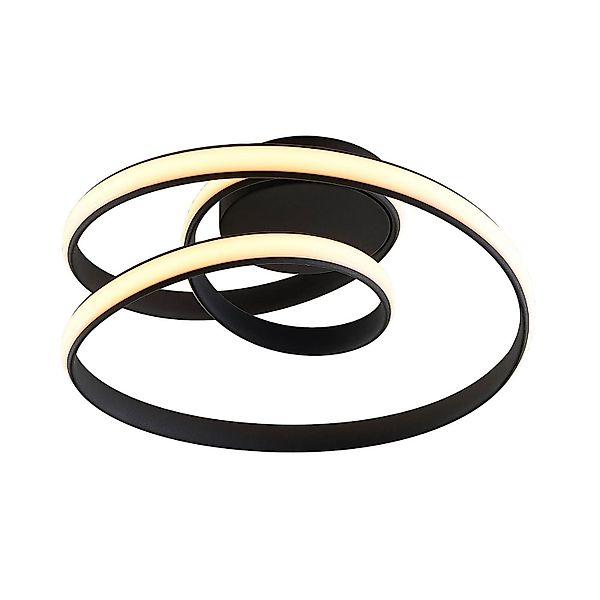 Lucande LED Deckenleuchte Sakina 9626550 Dimmbar Design Modern in Schwarz a günstig online kaufen