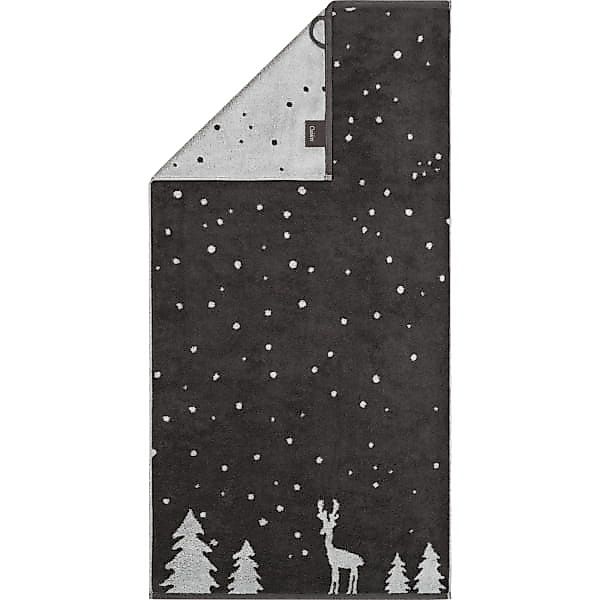 Cawö Handtücher WINTER EDITION Rudi im Schnee 6271 - Farbe: basalt/platin - günstig online kaufen