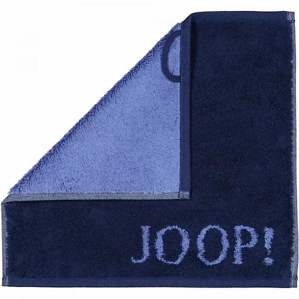 JOOP! Classic - Doubleface 1600 - Farbe: Navy - 14 - Seiflappen 30x30 cm günstig online kaufen