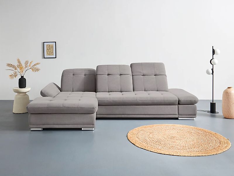 COTTA Ecksofa "Holiday L-Form mit Sitztiefen-, Armteil- und Kopfteilverstel günstig online kaufen