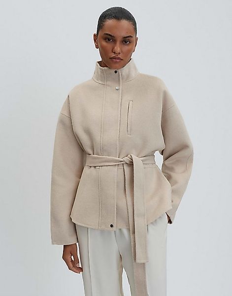 someday Wolljacke VEVA Regular mit Bindegürtel tailliert, gekämmte Oberfläc günstig online kaufen