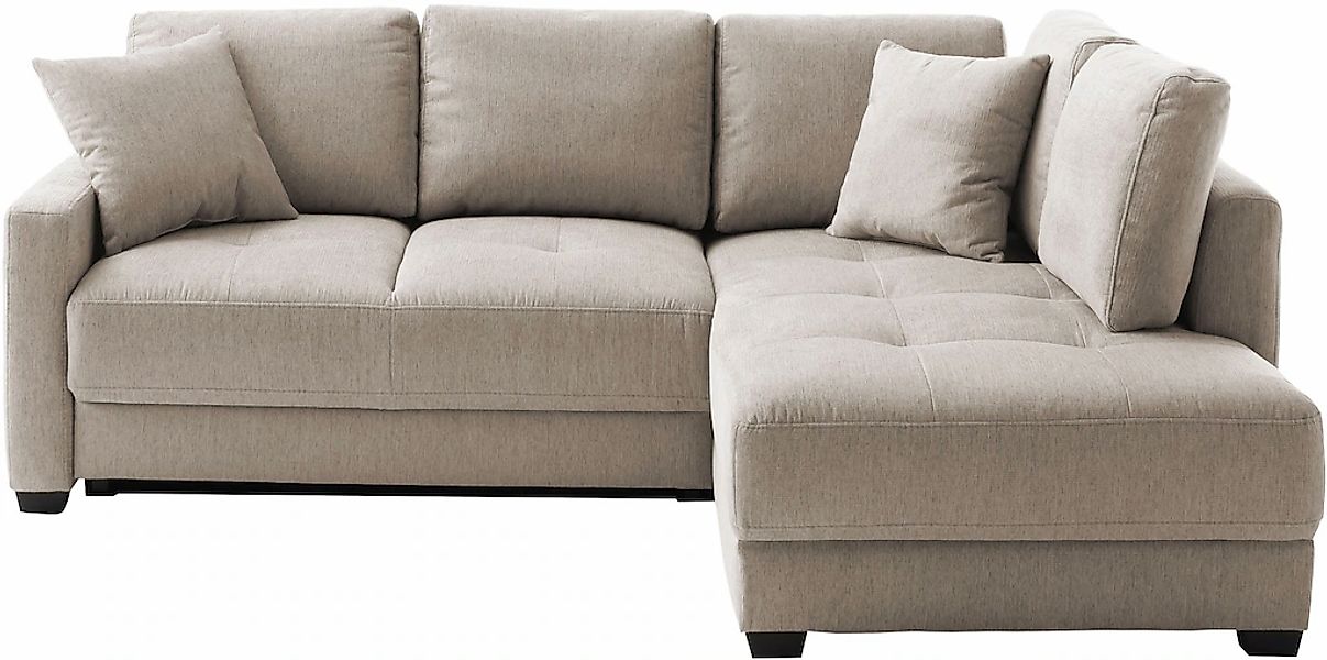 Mr. Couch Ecksofa "Pierre, L-Form mit BoxSpring" Mit Boxpring-Taschenfederk günstig online kaufen