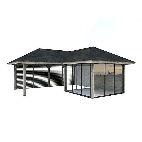 Palmako Pavillon Bianca Set211 Slide Grau Tauchgrundiert 588 cm x 588 cm FS günstig online kaufen