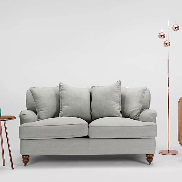 Orson 2-Sitzer Sofa mit Kissen, Parisgrau - MADE.com günstig online kaufen