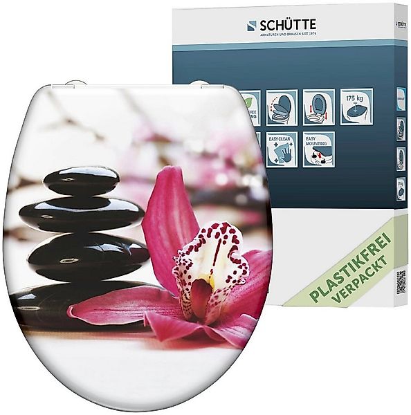 Schütte WC-Sitz Wellness, Duroplast, mit Absenkautomatik und Schnellverschl günstig online kaufen
