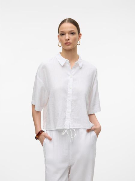 Vero Moda Hemdbluse VMLINN LINEN 2/4 günstig online kaufen