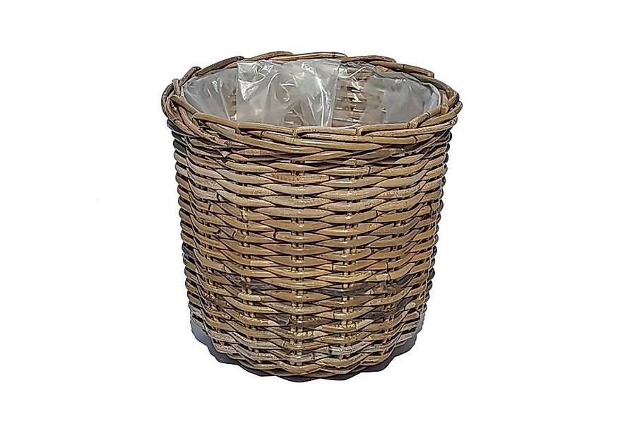 Casa Moro Flechtkorb Rattan Korb Meran rund mit Folie Weidenkorb (Blumenkor günstig online kaufen