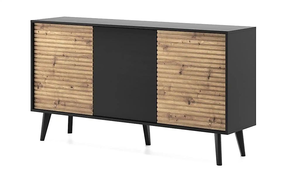 Sideboard  Willow ¦ schwarz ¦ Maße (cm): B: 154 H: 83 Kommoden & Sideboards günstig online kaufen