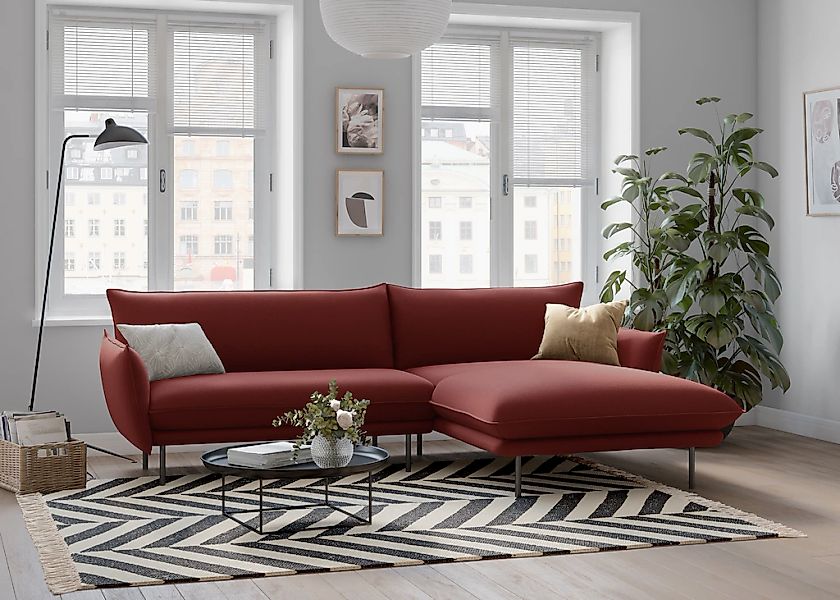 OTTO home Ecksofa "Stine L-Form" Besonderes Design durch Kissenoptik und Ke günstig online kaufen