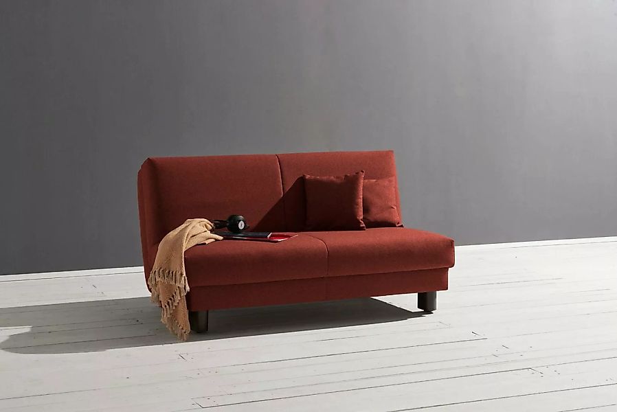 ell + ell Schlafsofa Enny, Breite 180 cm, Liegehöhe 40 cm, Füße schwarz günstig online kaufen