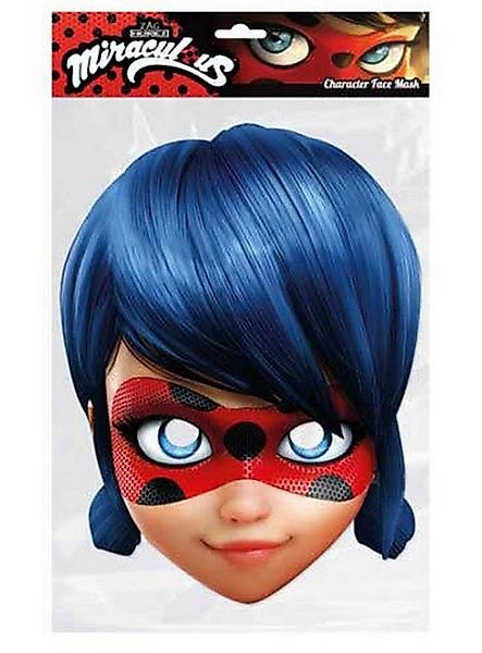 Rubie´s Verkleidungsmaske Miraculous Ladybug Pappmaske, Einfache Maske im r günstig online kaufen