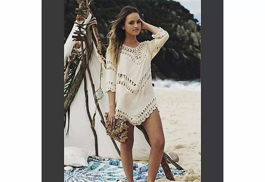AUKUU Strandkleid Lochmuster Bikini-Überkleid, Badeanzug Strand Überkleid d günstig online kaufen