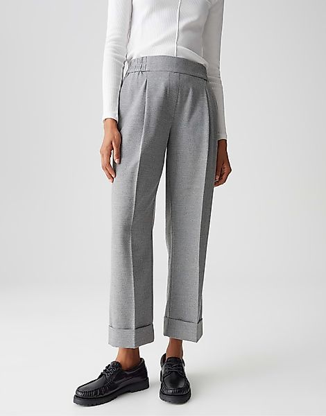 OPUS Schlupfhose MAIKITO mit feinem Pepitamuster günstig online kaufen