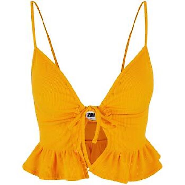 Urban Classics  Tank Top Débardeur à volants en piqué gaufré femme günstig online kaufen