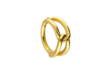 PIERCINGLINE Nasenpiercing Chirurgenstahl Segmentring Clicker KNOTEN günstig online kaufen