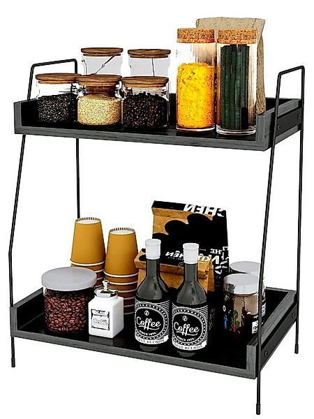 Youyijia Ablageregal 2-stöckige Kaffee-Organizer, Kuchen-Organizer, Kaffeea günstig online kaufen