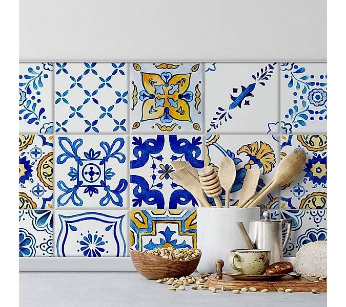 K&L Wall Art Fliesenaufkleber selbstklebend Wandschutz Sticker mediterrane günstig online kaufen