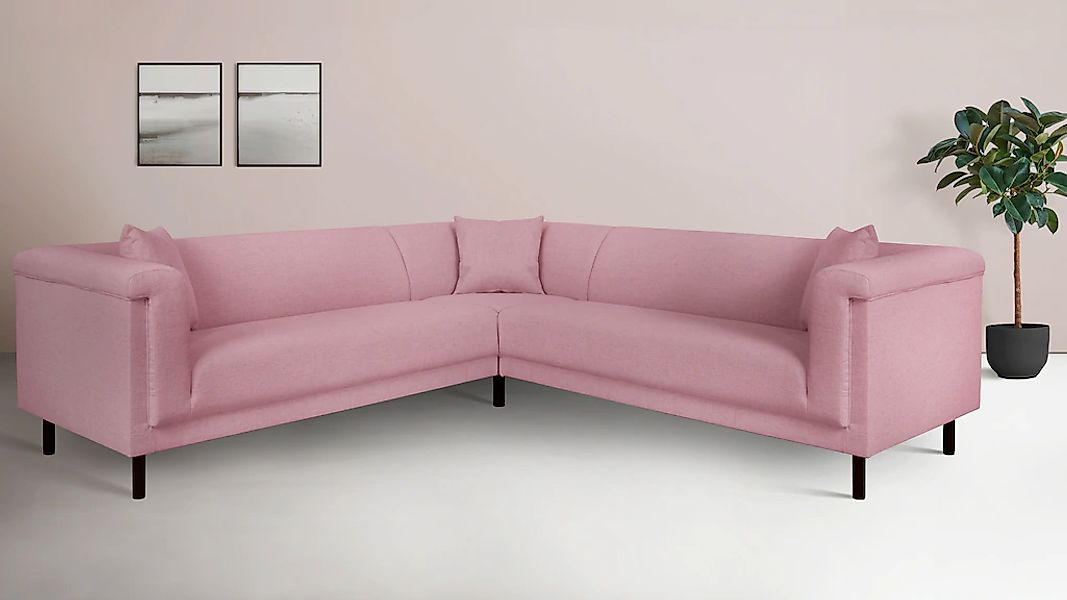 INOSIGN Ecksofa "AGNIA L-Form B/T/H: 244/244/71 cm", incl. Zierkissen, glei günstig online kaufen