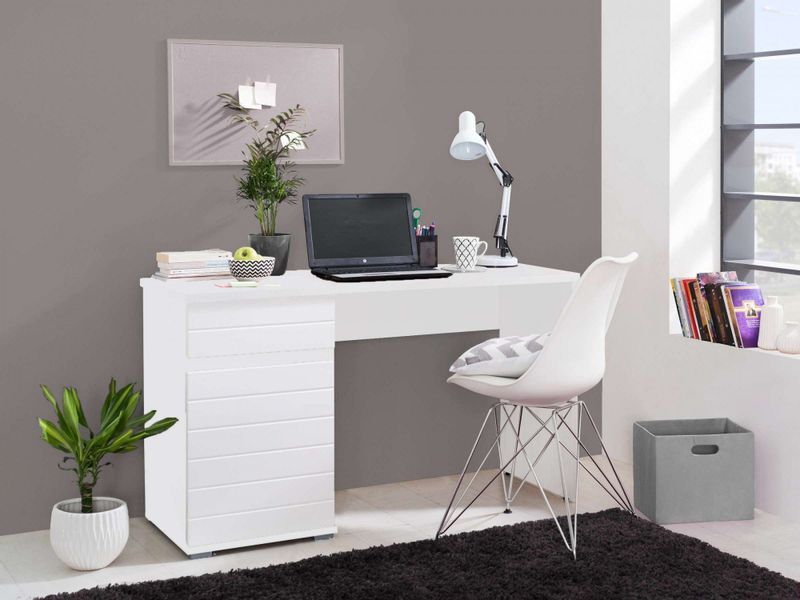 INOSIGN Schreibtisch "Elan" Breite 130 cm, Front in Rillenoptik, grifflos, günstig online kaufen