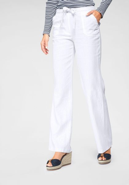 Aniston CASUAL Leinenhose mit Bindeband günstig online kaufen