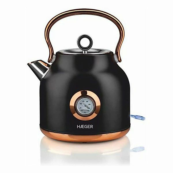 Wasserkocher Mit Elektrischer Teekanne Haeger Art Deco Black 2200 W (1,7 L) günstig online kaufen