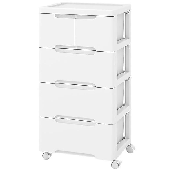 Costway Nischenschrank Vertikal Aufbewahrungsschrank 5 Schubladen günstig online kaufen