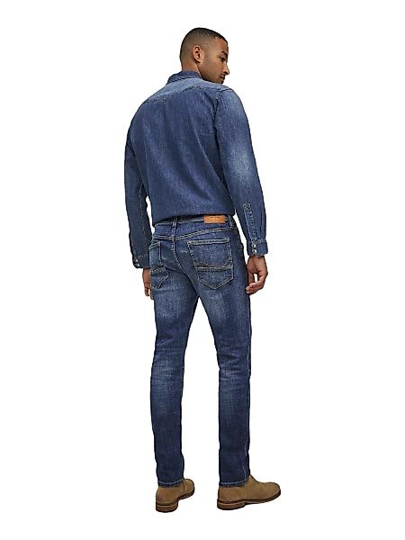 Jack & Jones Herren Jeans JJIGLENN JJFOX GE 348 - Slim Fit - Blau - Blue De günstig online kaufen