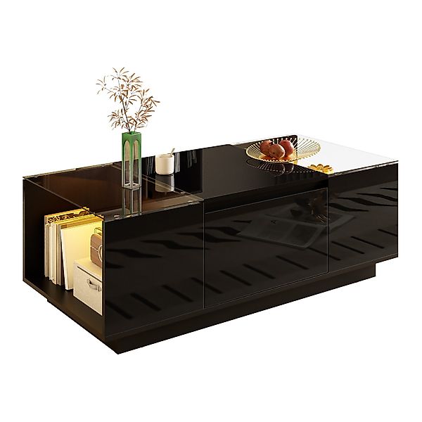 Refined Living Couchtisch Hochglanz Couchtisch mit günstig online kaufen