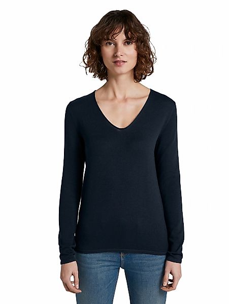 TOM TAILOR V-Ausschnitt-Pullover günstig online kaufen