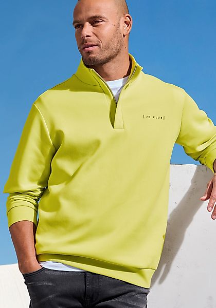 John Devin Sweatshirt ", Troyer mit Stehkragen und Reißverschluss", hochwer günstig online kaufen