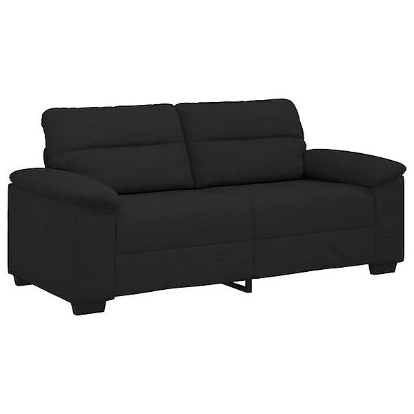 vidaXL Sofa 2-Sitzer-Sofa Schwarz 140 cm Stoff günstig online kaufen