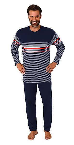 Normann Pyjama Normann Herren Schlafanzug Pyjama lang in eleganter Streifen günstig online kaufen