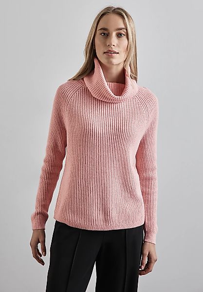 STREET ONE Rollkragenpullover im soften Baumwoll-Mix günstig online kaufen