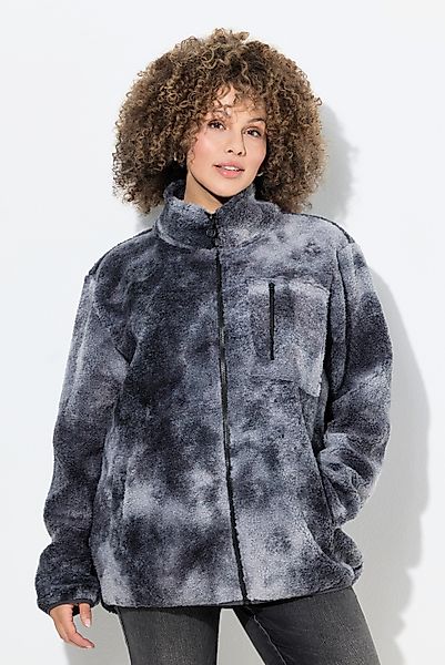 Ulla Popken Sommerjacke Teddyjacke Stehkragen elastische günstig online kaufen