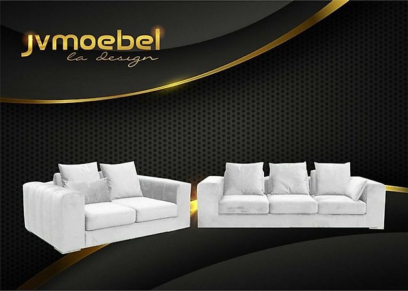 JVmoebel Sofa Sofagarnitur Big Set 32 Sitzer Textil Sofa Couch Wohnzimmer G günstig online kaufen