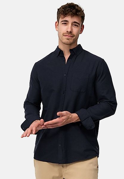 Indicode Langarmhemd Herren Kepner Herrenhemd Langarm mit Button-Down-Krage günstig online kaufen