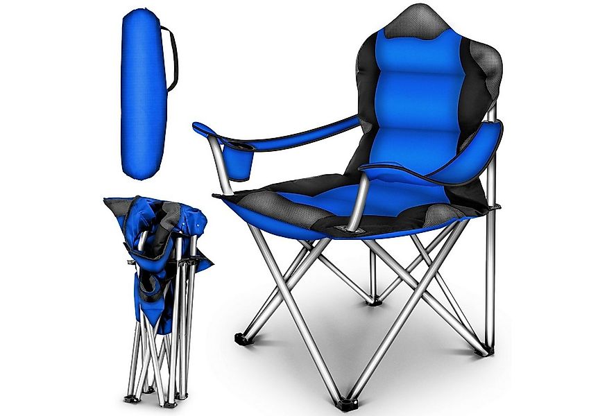 TRESKO Campingstuhl faltbar bis 150 kg Angelstuhl Faltstuhl, Klappstuhl mit günstig online kaufen