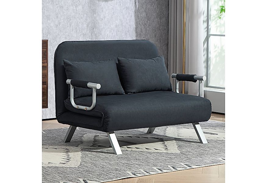 HOMCOM Schlafsofa 2er-Sofa mit Schlaffunktion, Verstellbarer Rückenlehne, K günstig online kaufen